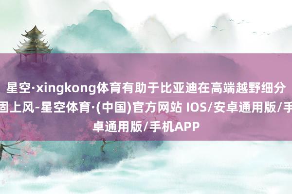 星空·xingkong体育有助于比亚迪在高端越野细分市集牢固上风-星空体育·(中国)官方网站 IOS/安卓通用版/手机APP