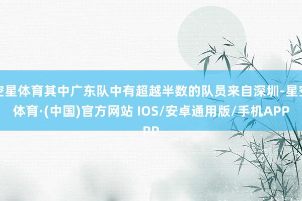 空星体育其中广东队中有超越半数的队员来自深圳-星空体育·(中国)官方网站 IOS/安卓通用版/手机APP